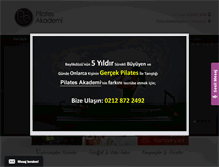 Tablet Screenshot of beylikduzupilates.com